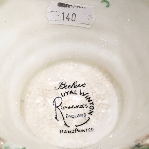 Original Royal Winton ‘Beehive’ Plate – 1930s