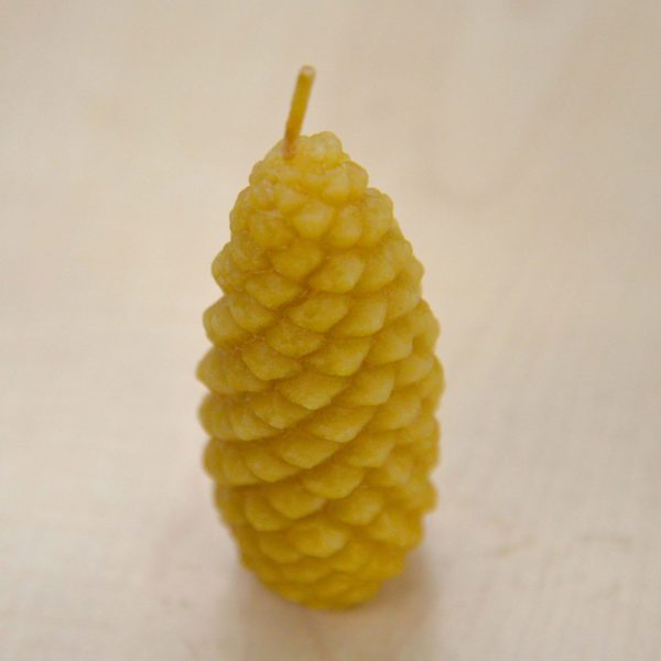 Beeswax Pinecone shaped candle