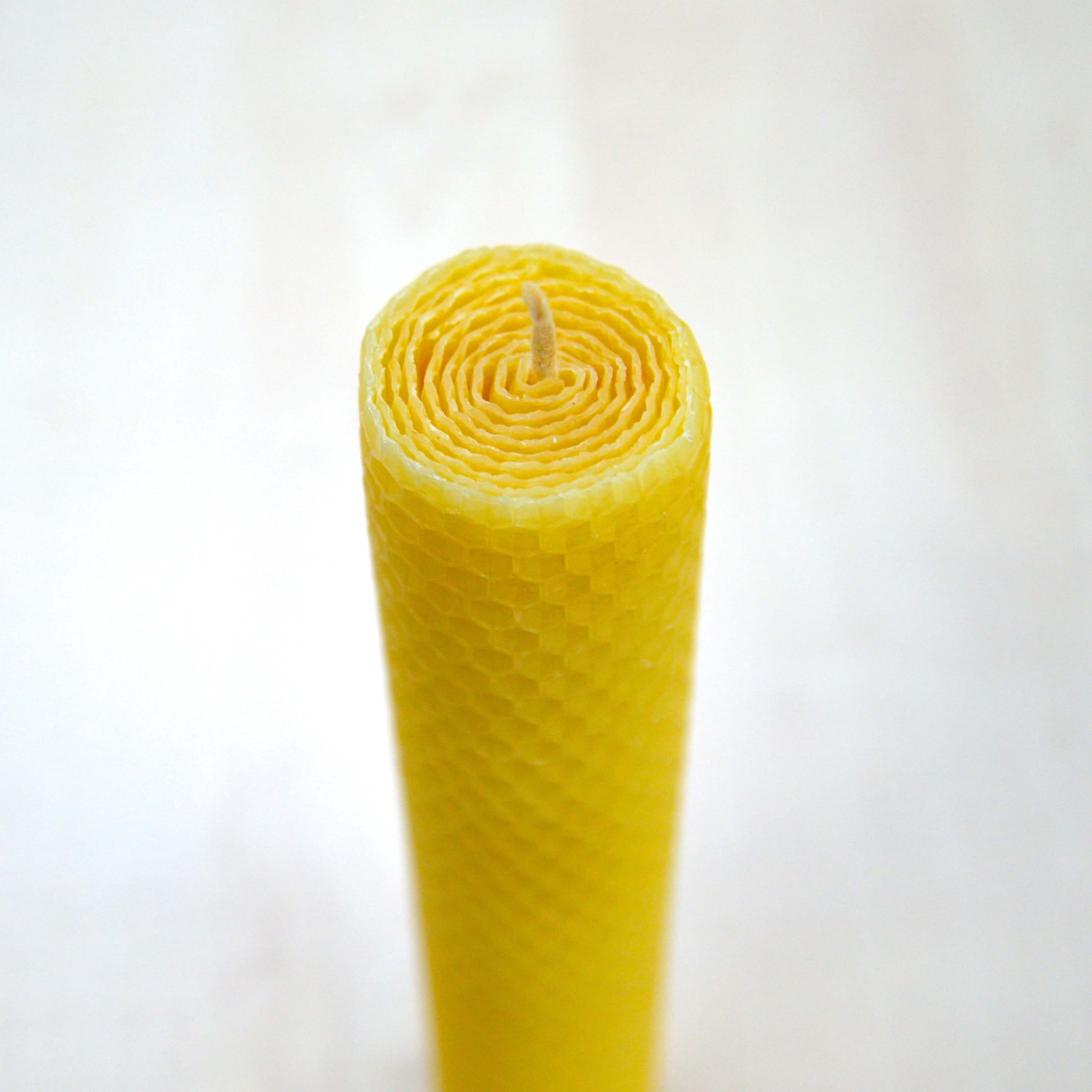 Beeswax Banquet Candle Large Single The Hive Honey Shop