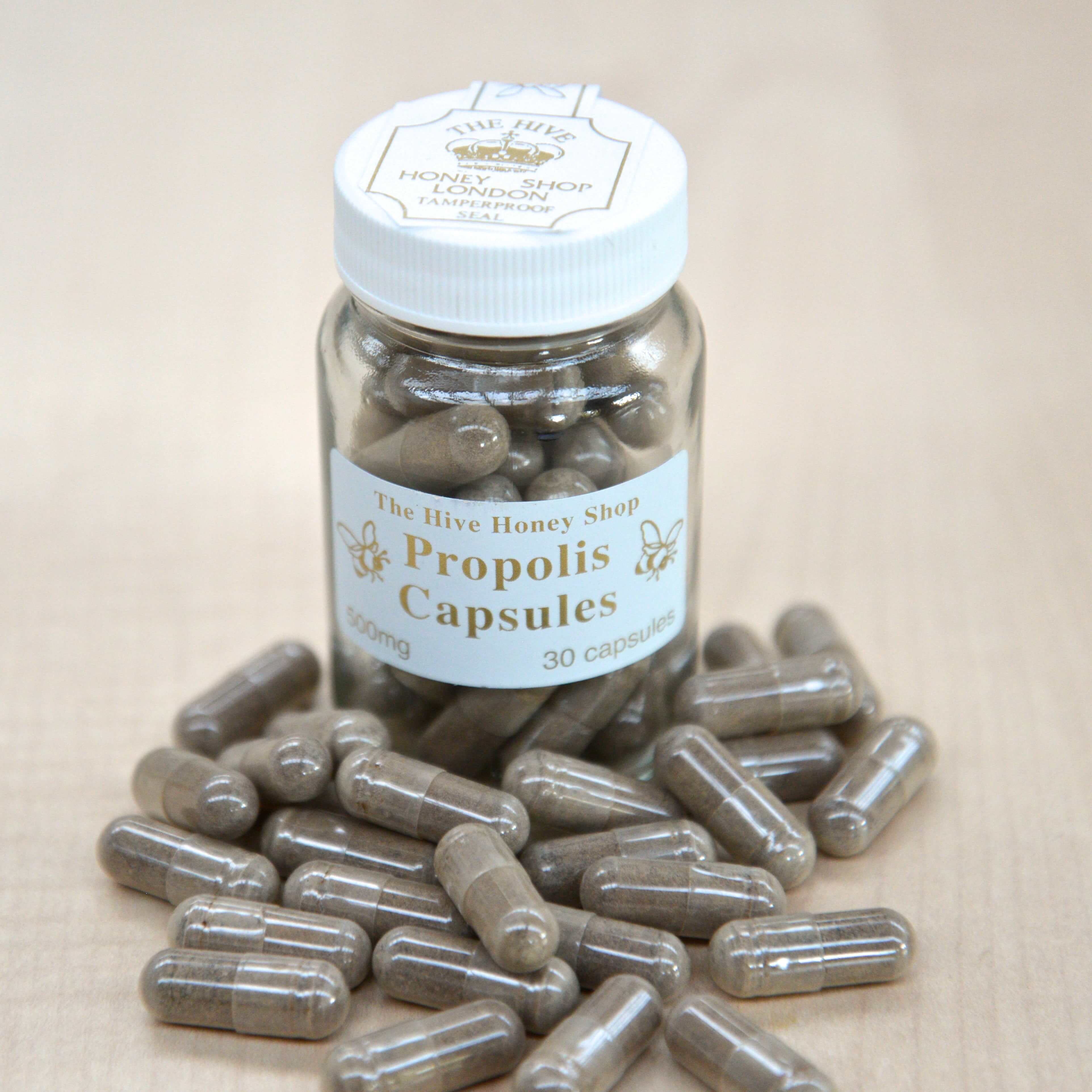 Propolis Capsules 30 x 500mg The Hive Honey Shop