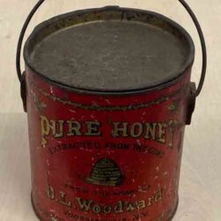 Honey Tin Container, D.L. Woodward NY USA circa 1930