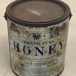 Honey Tin Container, Vintage Rare 1942 USA