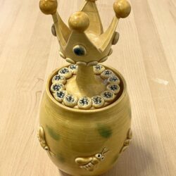 Sarah Monk, British pottery artist- Honeypot made 1994