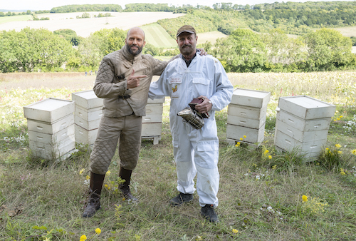 James owner of The Hive Honey Shop is the Beekeeping Consultant for blockbuster film, ‘The Beekeeper’ 2024